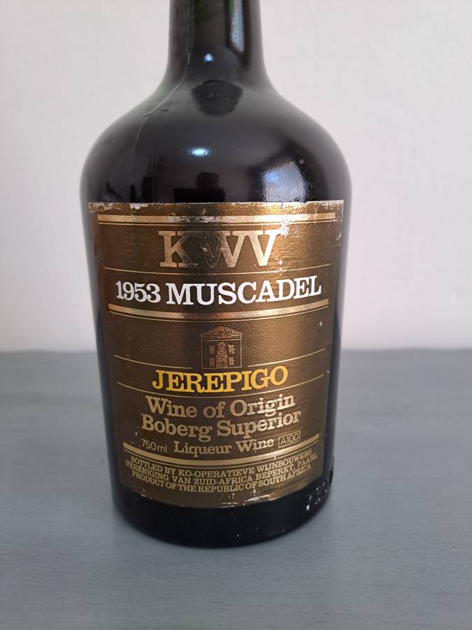 1953 KWV Muscadel Jerepigo Liqueur Wine, 750ml