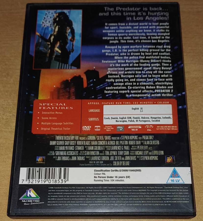 Predator 2 (DVD)