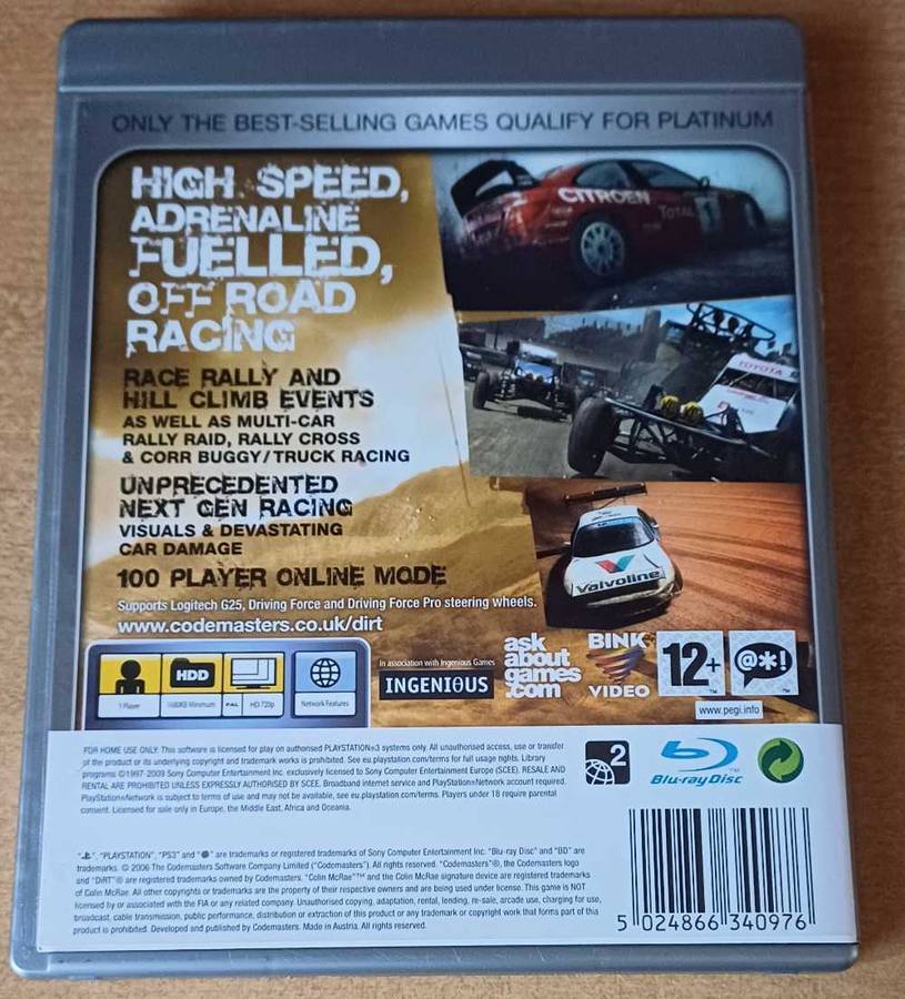 Colin Mcrae Dirt 1 (PS3)