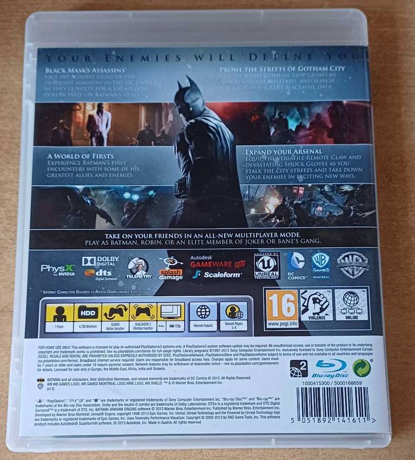 Batman Arkham Origins (PS3)