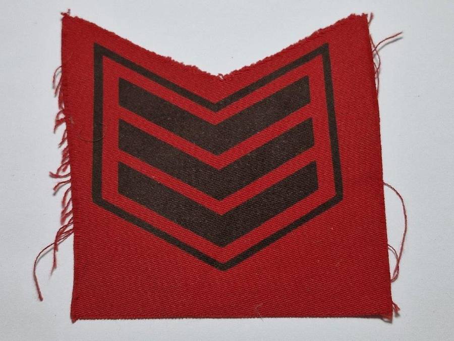 Rhodesia Internal Affairs Sergeant Senior DSA 1975-1980 rank stripe.