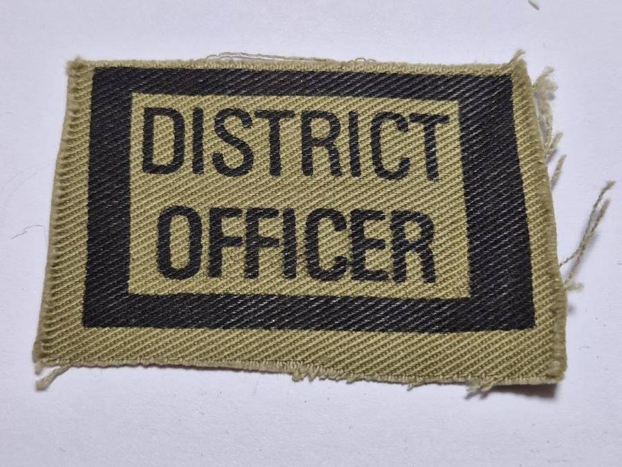 Rhodesia Internal Affairs District Officer Rank badge.