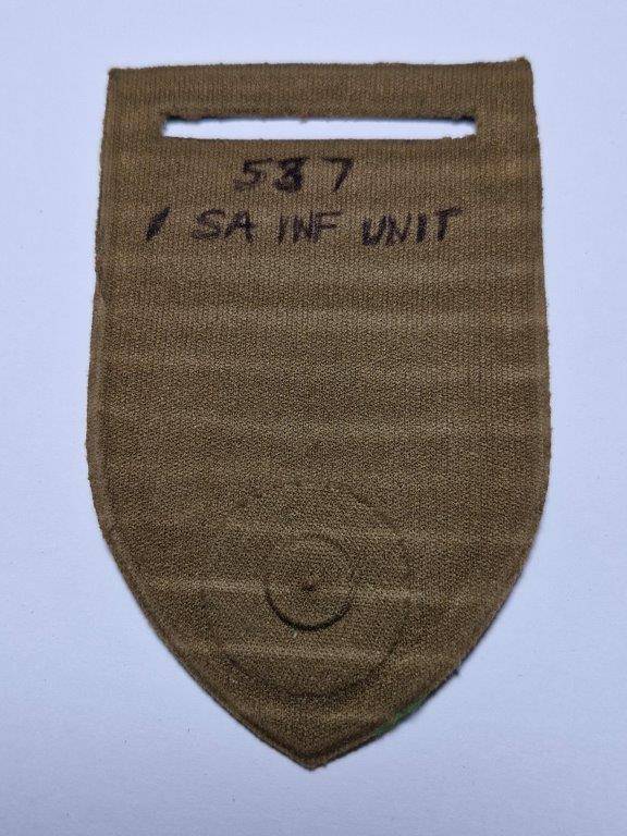 SADF 1 SAI tupperware shoulder flash. No Pin