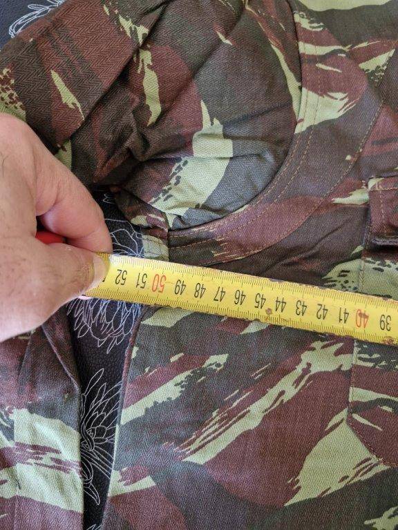 Rece copy French Lizard pattern Camo shirt. 51 Cm Armpit to Armpit.