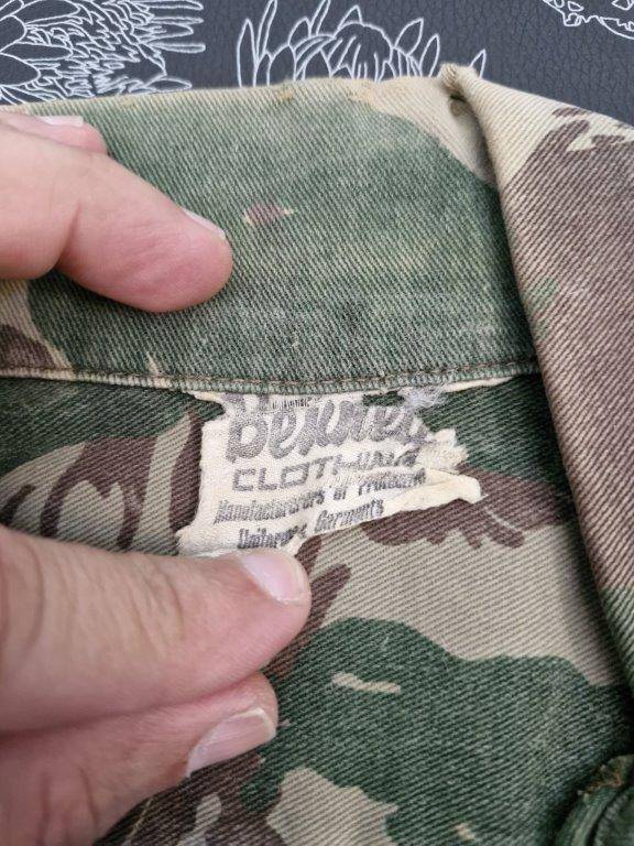 Zimbabwe Defence Force Camo shirt 1980-1990's. 60 Cm Armpit to Armpit.