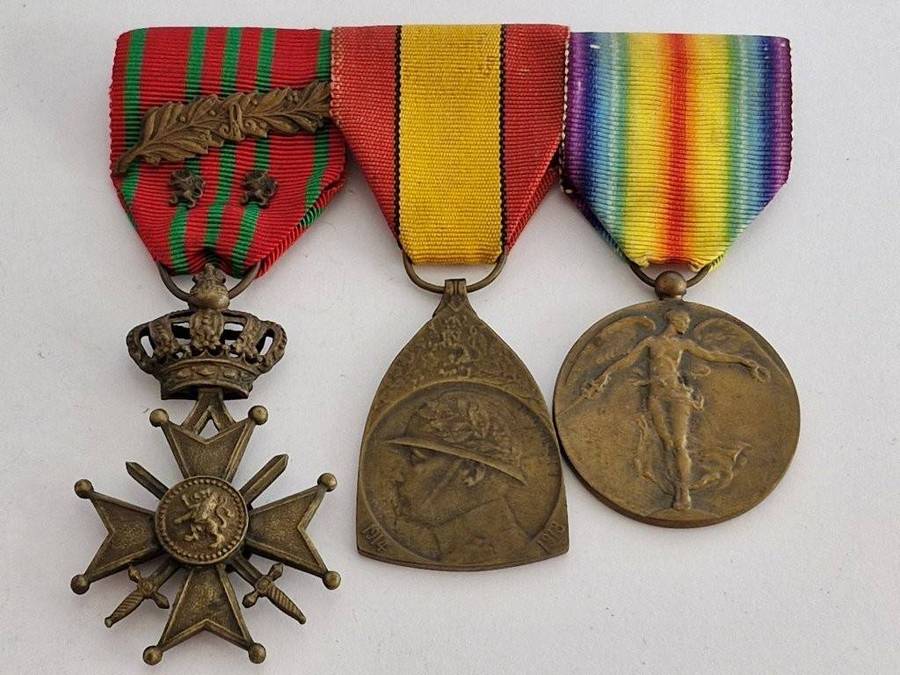 Full Size Belgium WWI Medal group