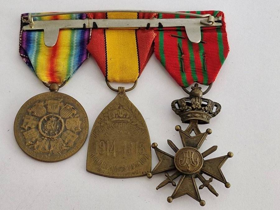 Full Size Belgium WWI Medal group