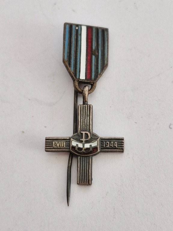 Miniature WW2 POLISH THE WARSAW UPRISING 1944 CROSS