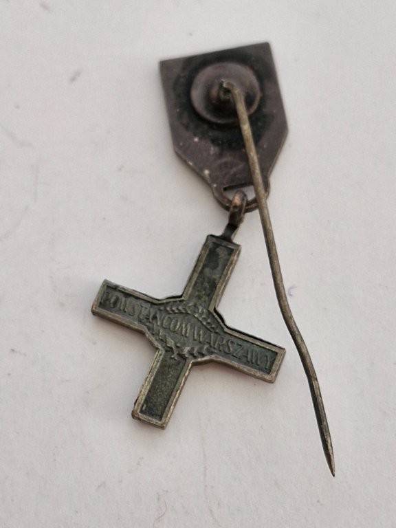 Miniature WW2 POLISH THE WARSAW UPRISING 1944 CROSS