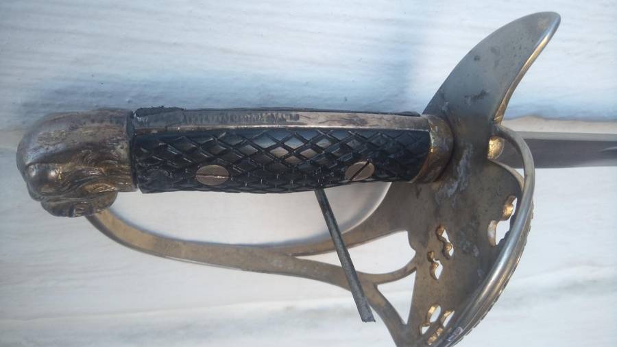 Sword Spanish officers lion head sword
