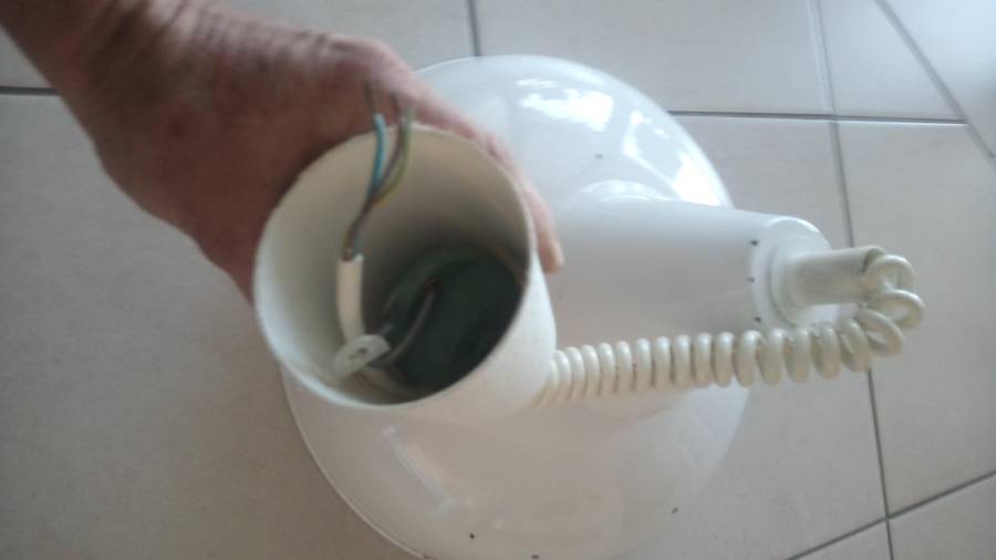 Vintage pull down light