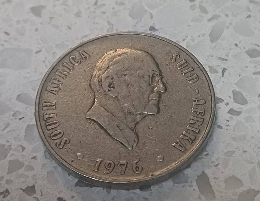1976 South African 50c coin