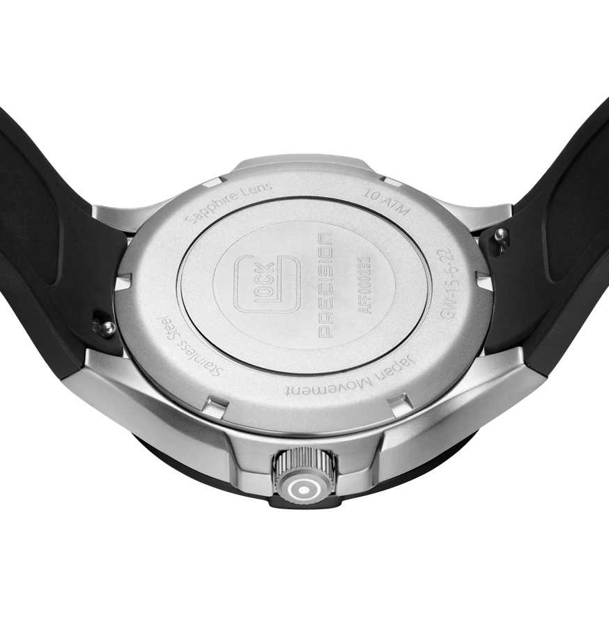 Men's Glock Watch With Black Strap And Black Face GW-15-6-22