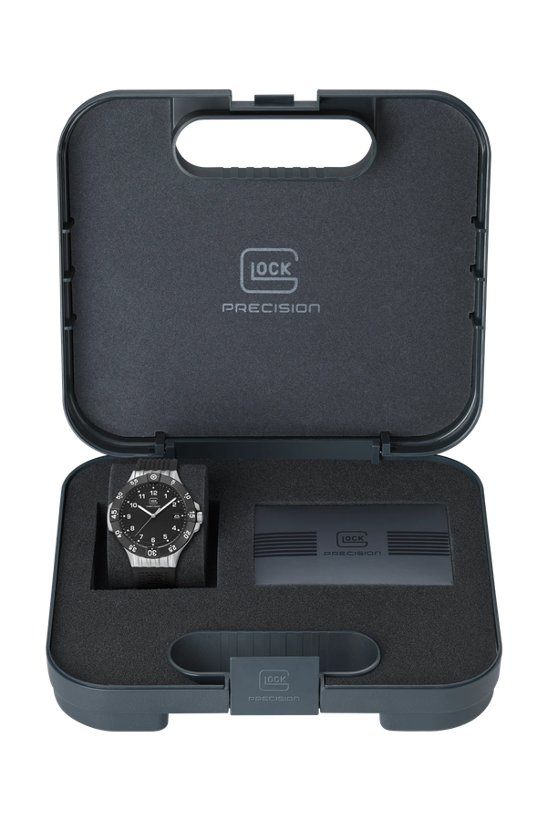 Men's Glock Watch With Black Strap And Black Face GW-15-6-22