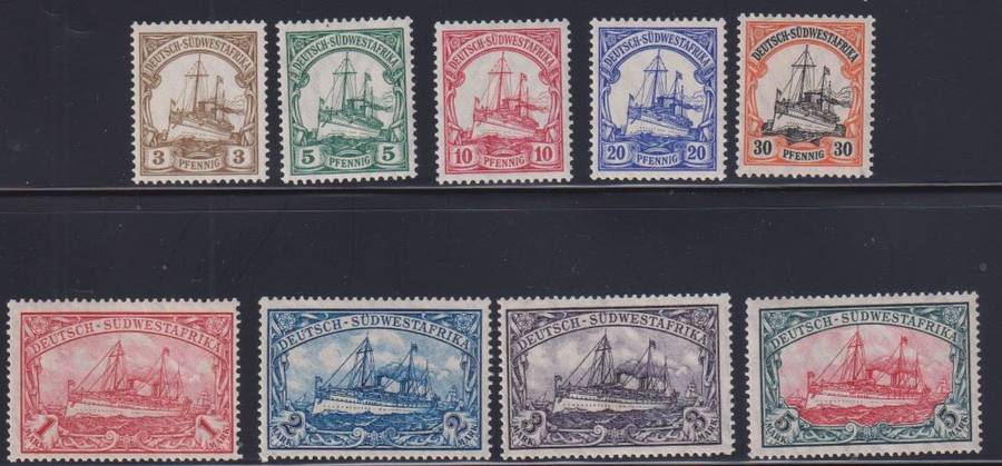 GERMAN SWA 1906-1919 YACHTS SUPERB UNMOUNTED MINT