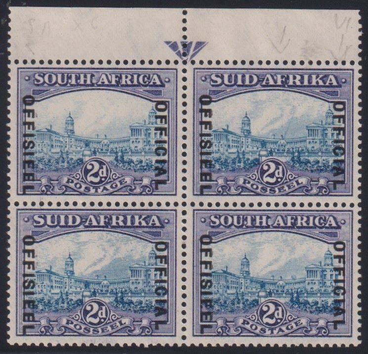 SA 1935 2d  OFFICIAL ARROW BLOCK UNMOUNTED MINT SACC O28 CV R6000