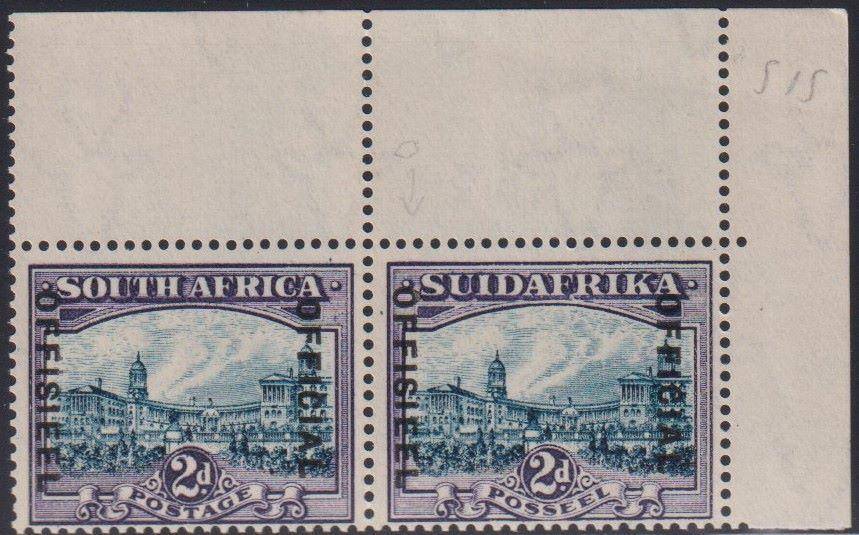 SA 1930 RARE 2d OFFICIAL SUPERB UNMOUNTED MINT - SACC O15b CV R3600