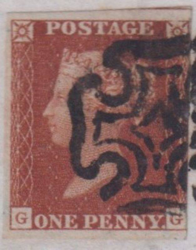 GB 1841 LOVELY 1d RED ON ENTIRE LETTER