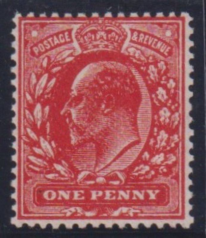GB 1911 KEV11 1d RED-ROSE SUPERB UNMOUNTED MINT SG 272a WITH CERTIFICATE