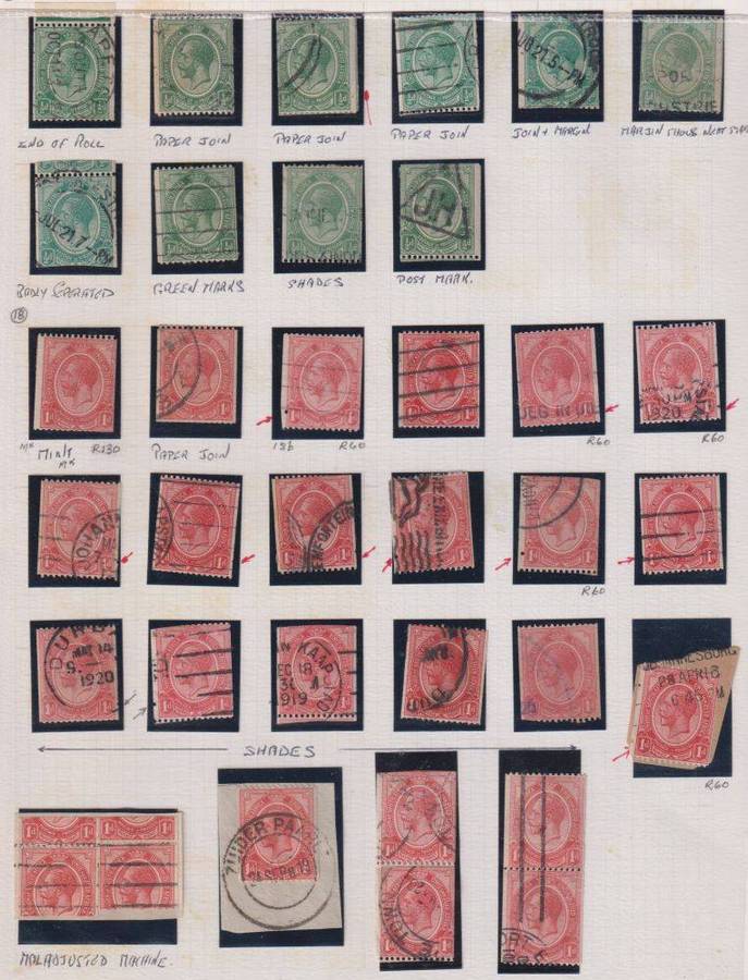 SA AMAZING COLLECTION OF KINGSHEAD COILS - ERRORS, JOINS ETC