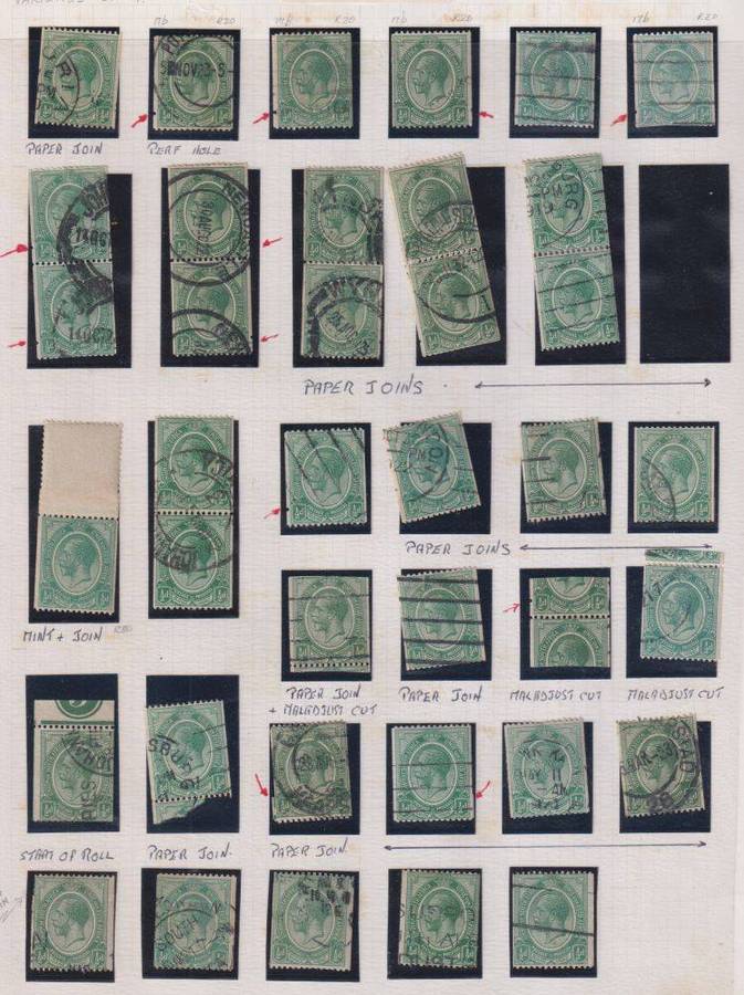 SA AMAZING COLLECTION OF KINGSHEAD COILS - ERRORS, JOINS ETC