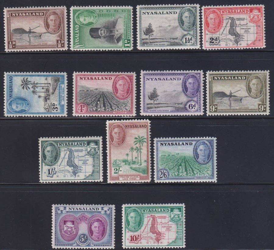 NYASALAND KGV1 & QE11  MINT/UM