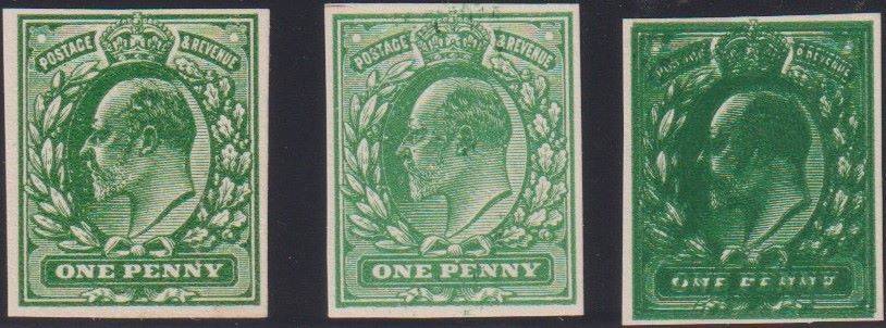 GREAT BRITAIN KEV11 1/2d PLATE PROOFS