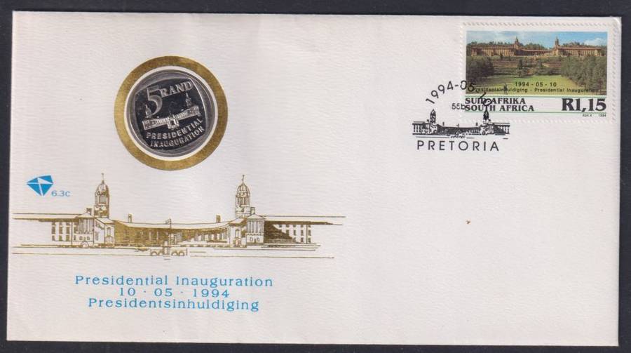 RSA 1994 INAUGURATION FDC `WITH STEPS`