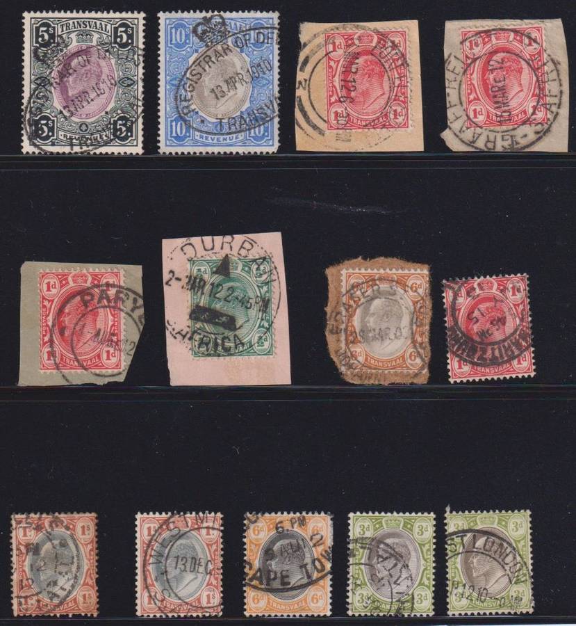 TRANSVAAL NICE LOT OF CANCELS & REVENUES - INTERPROVINCIALS