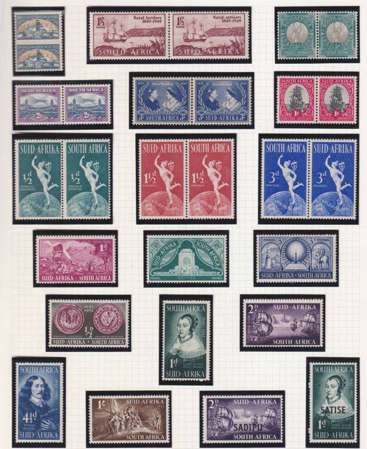 SOUTHERN & NORTHERN RHODESIA, UNION OF SA UNMOUNTED MINT ON PAGES