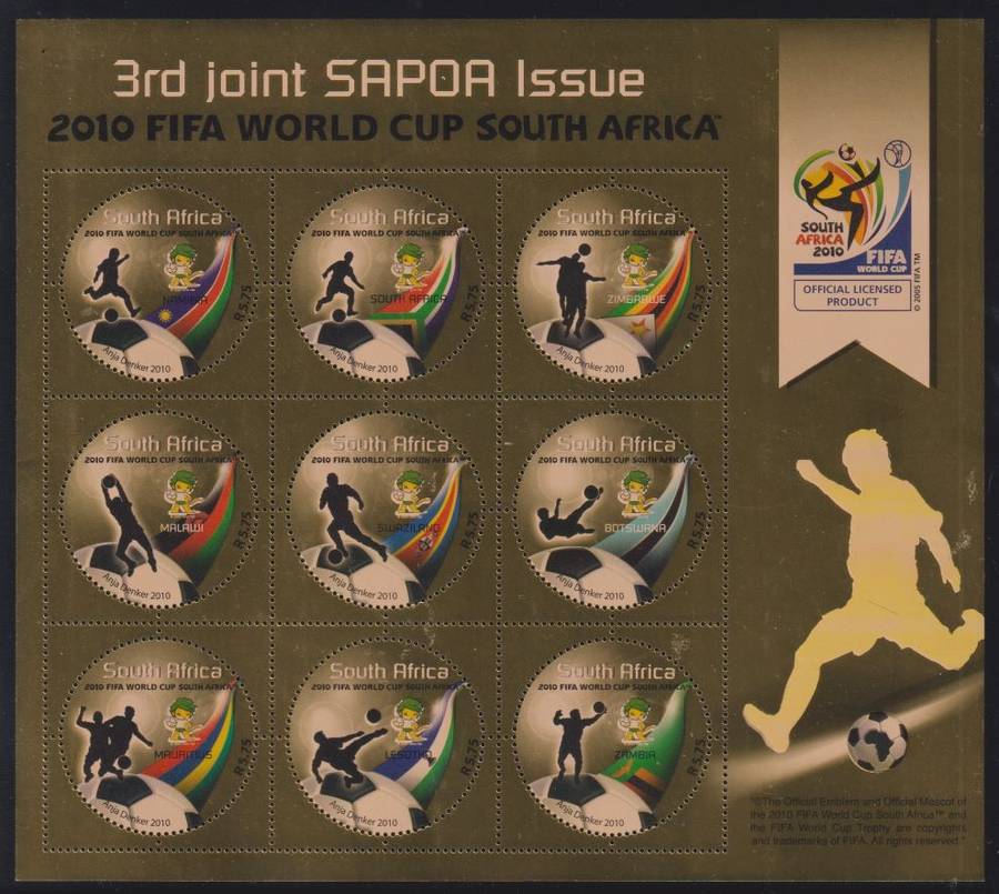 RSA - AFRICAN 2010 SAPOA - SOCCER SHEETS UM