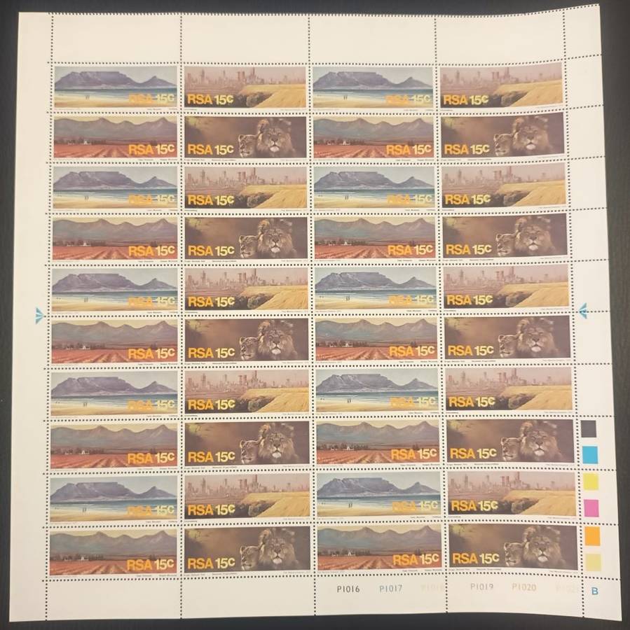 SOUTH AFRICA 1975 TOURISM COMPLETE A & B SHEETS UM