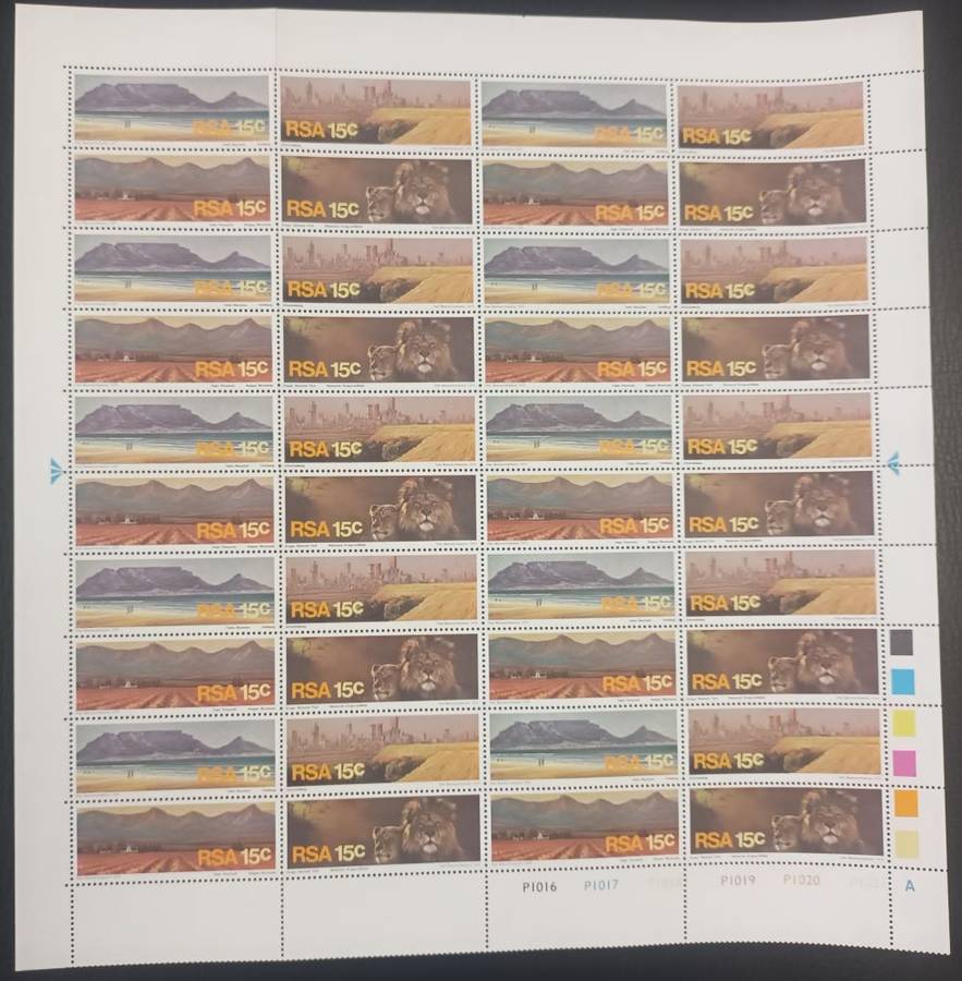 SOUTH AFRICA 1975 TOURISM COMPLETE A & B SHEETS UM
