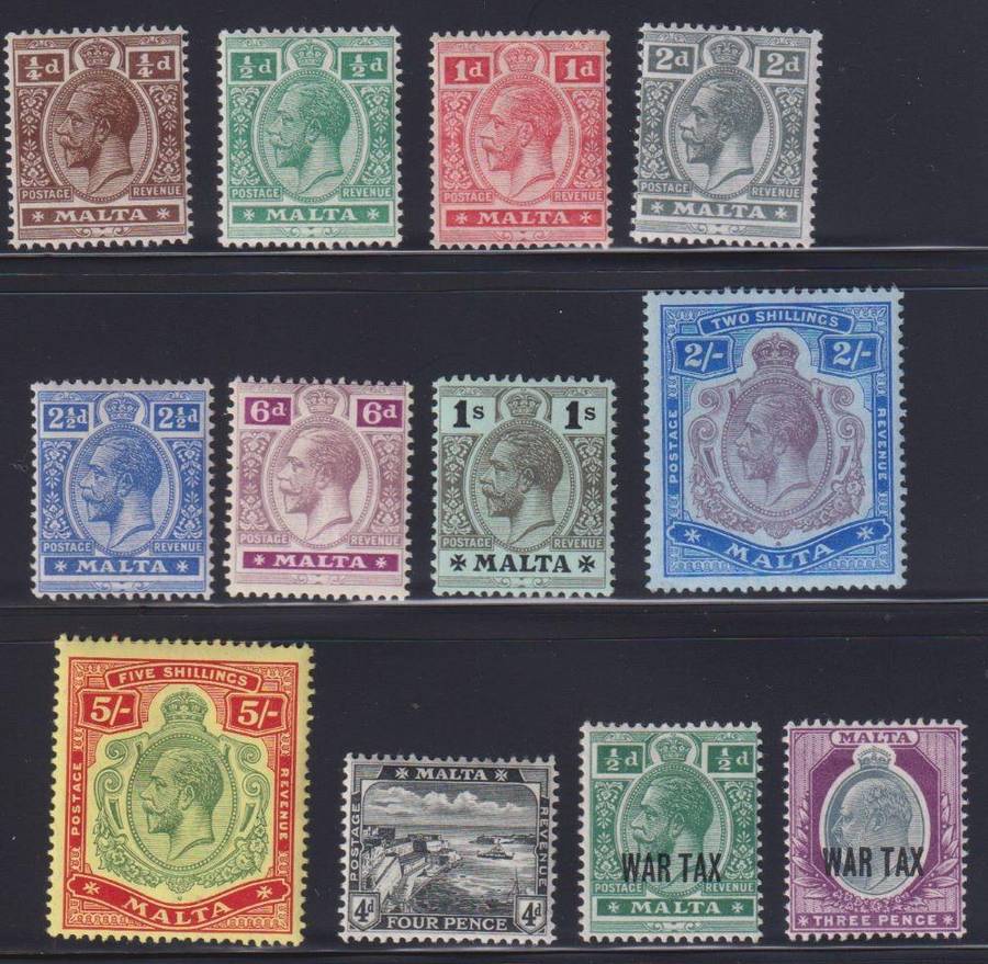 MALTA  KEV11-KGV LOVELY  MINT LOT