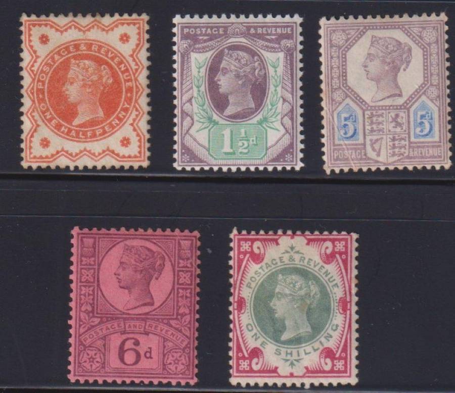 GB 1887 JUBILEE HINGED MINT