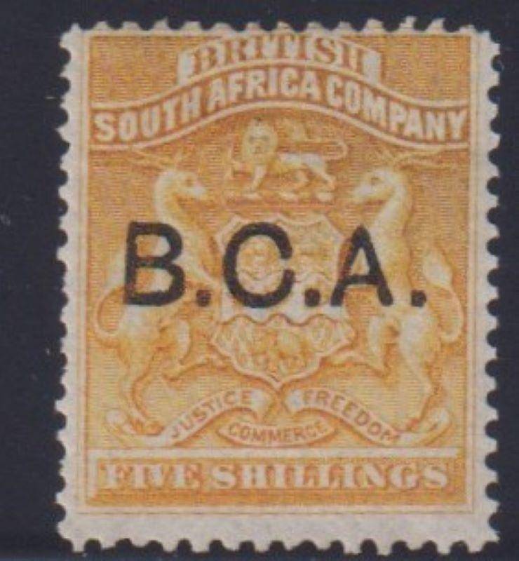 BCA-NYASALAND 1891 10/- FINE HINGED MINT SG 12 CV £110