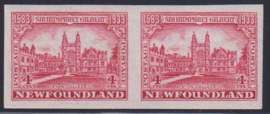 NEWFOUNDLAND 1934 4c IMPERF PAIR SUPERB UM SG 224a CV £70