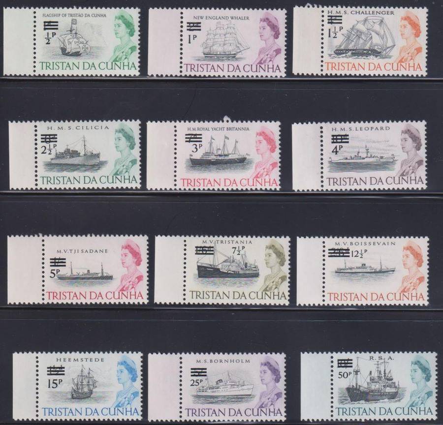 TRISTAN DA CUNHA 1954 & LATER DEFIN SETS UNMOUNTED MINT