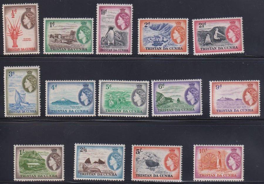 TRISTAN DA CUNHA 1954 & LATER DEFIN SETS UNMOUNTED MINT