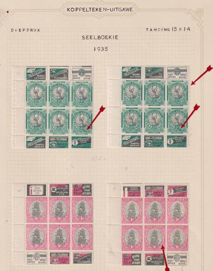 SA LOVELY COLLECTION OF EXPLODED BOOKLETS ON ALBUM PAGES