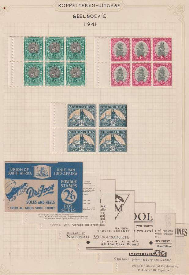 SA LOVELY COLLECTION OF EXPLODED BOOKLETS ON ALBUM PAGES