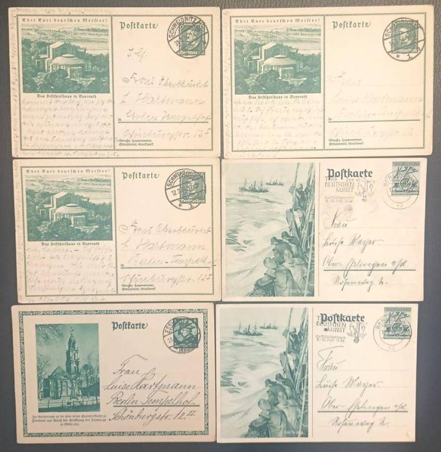 GERMANY WW1 ERA POSTCARDS, COVER, STAMPS