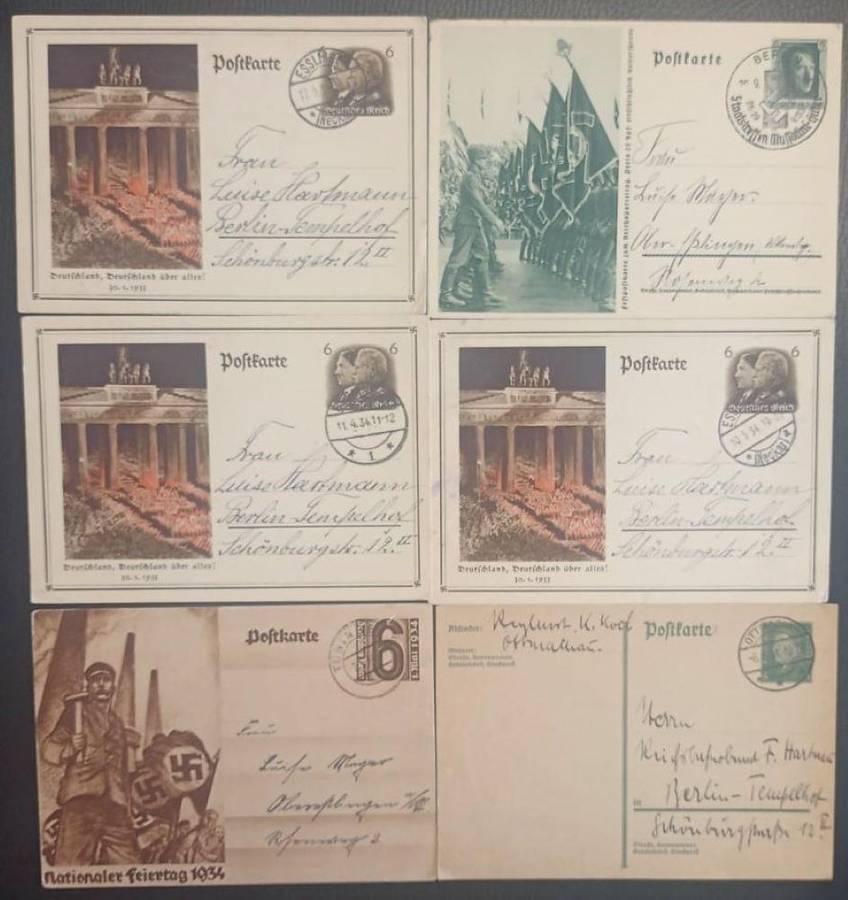 GERMANY WW1 ERA POSTCARDS, COVER, STAMPS
