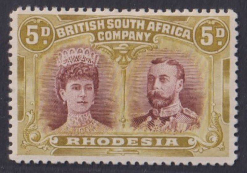 RHODESIA 1910 DOUBLE HEADS LOVELY MINT LOT