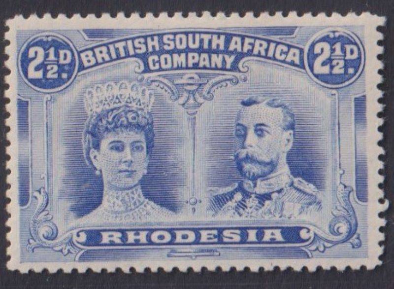 RHODESIA 1910 DOUBLE HEADS LOVELY MINT LOT