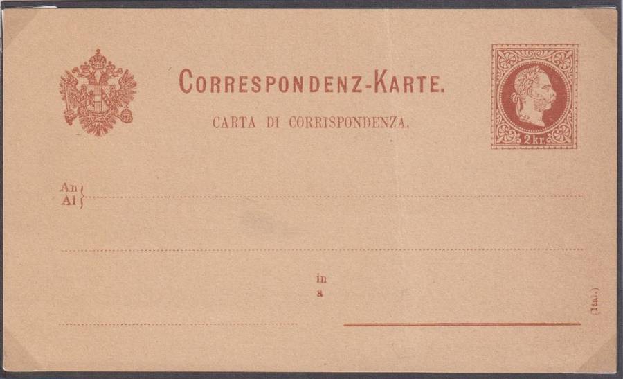 AUSTRIA, ITALY 1890 POSTAL STATIONERY CARDS - WRITTEN UP COLLECTION