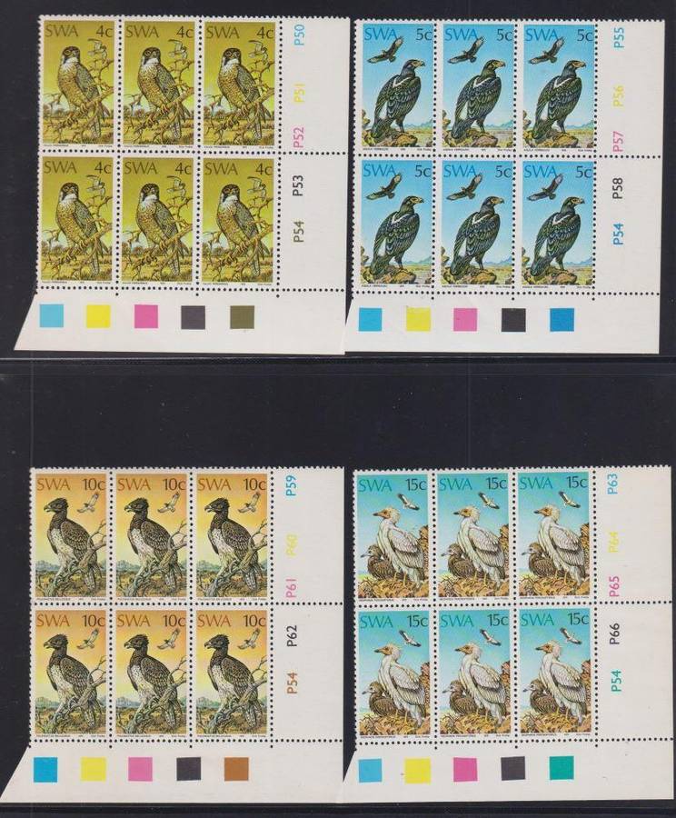 SWA GREAT LOT OF UNMOUNTED MINT CONTROL BLOCKS