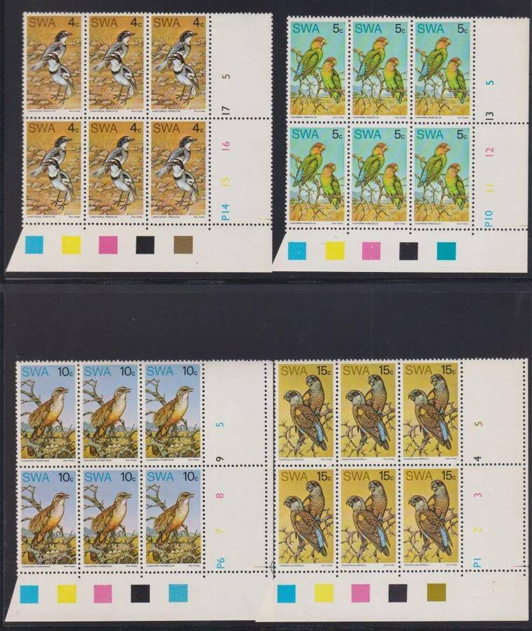 SWA GREAT LOT OF UNMOUNTED MINT CONTROL BLOCKS