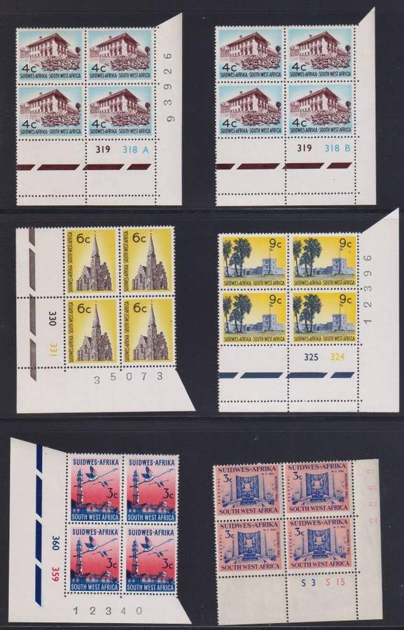 SWA 1960's & 70's COMMEMS & DEFINITIVE CONTROL BLOCK COLLECTION - UM