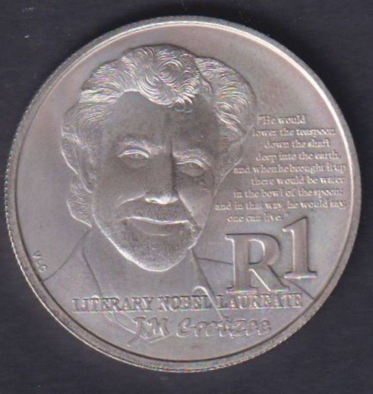 JM COETZEE SILVER PROTEA UNC  R1 - 2011